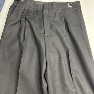 100% Wool Men's 36-38 Adjustable Waist Dress Pants Prom? Wedding? 29" Inseam 156